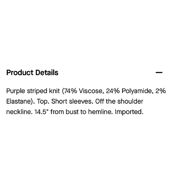 EUC Stripe Off The Shoulder Top - Picture 3 of 6